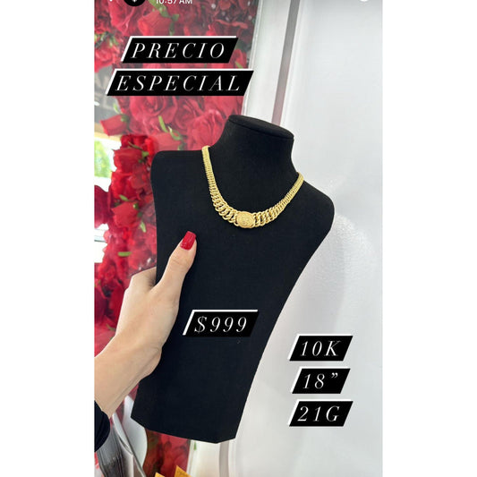 10K Medusa Necklace