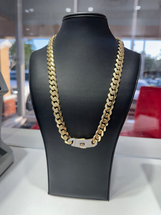 10K 13.5MM Monaco Chain
