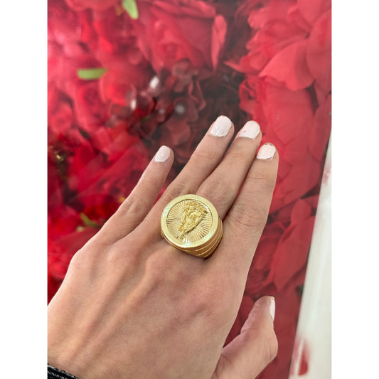 10K Virgen De La Caridad Ring