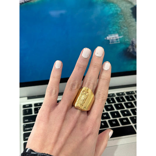 10K Solid Virgen Ring