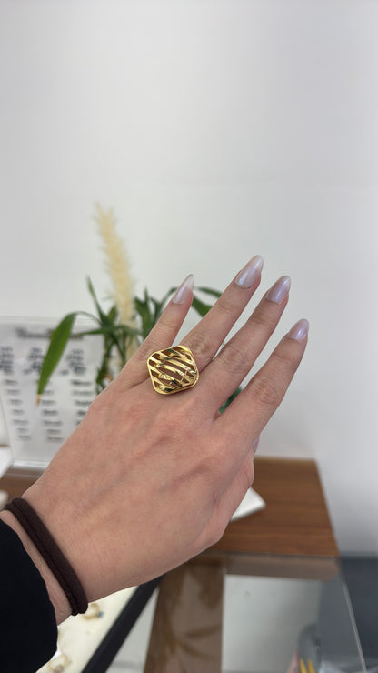 10K Plain Ring Size 81/4