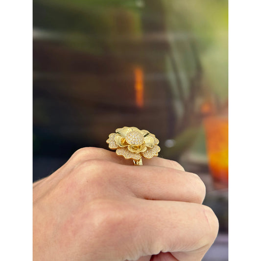 14K Flower Ring