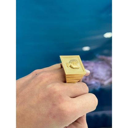 10K Square Money Ring