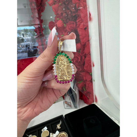 14K Gualdalupe Charm