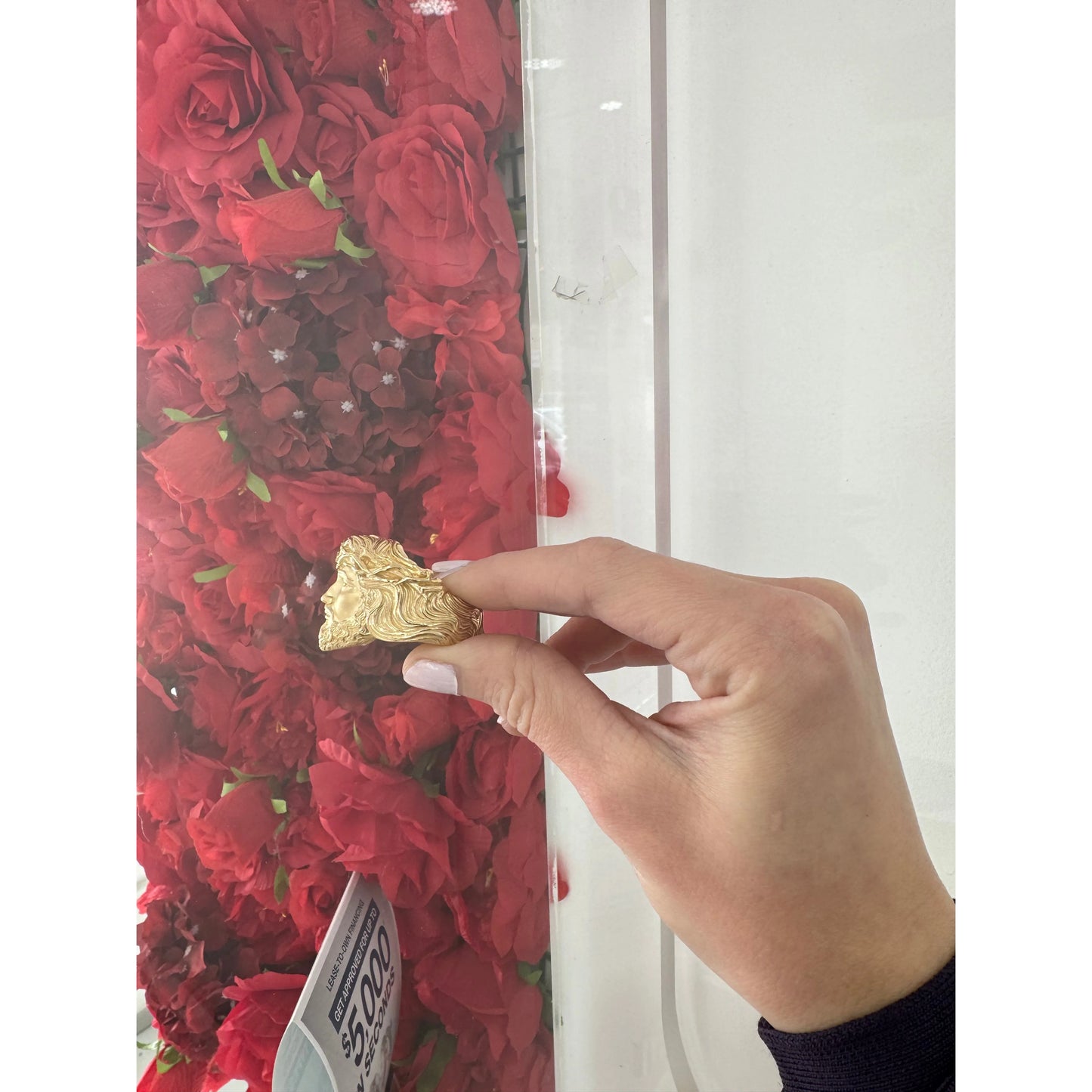 Diamond Jesus Ring