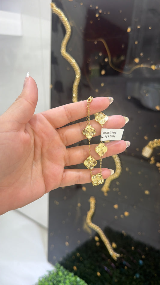 10k flower bracelet