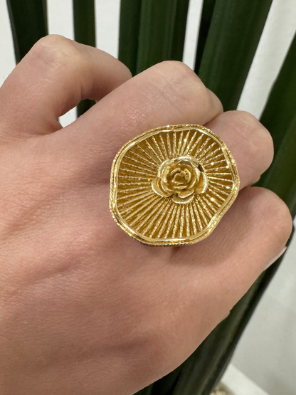 14K Flower Ring