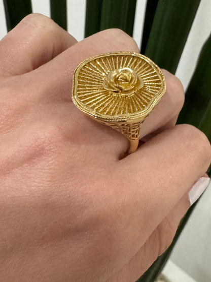 14K Flower Ring