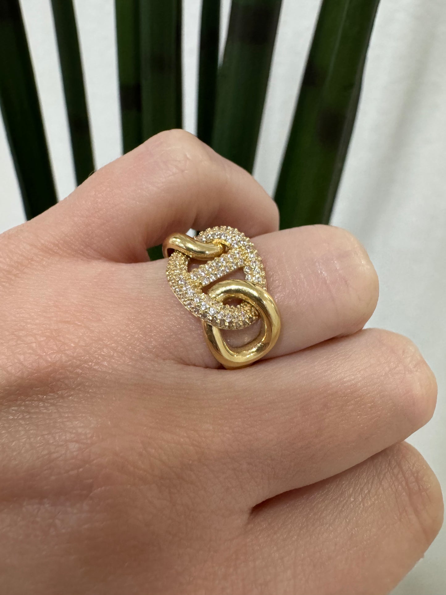 14K GG Link Ring