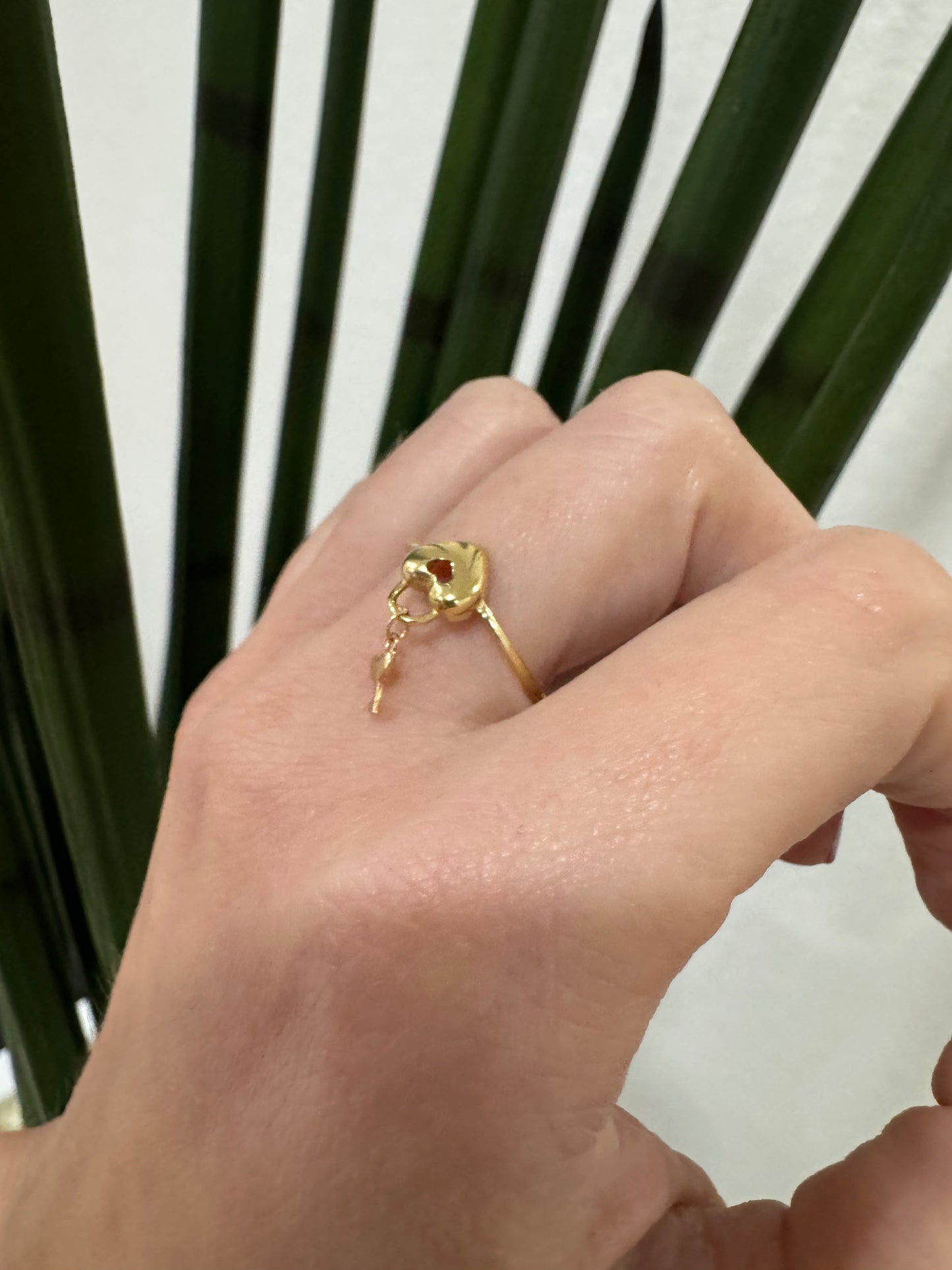 14K Heart Ring