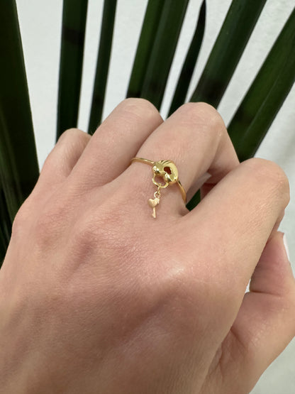 14K Heart Ring