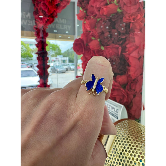 14k Butterfly Ring