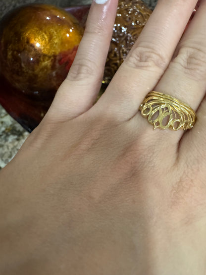 14K Crown Ring