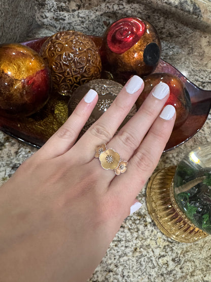 14K Flower Ring