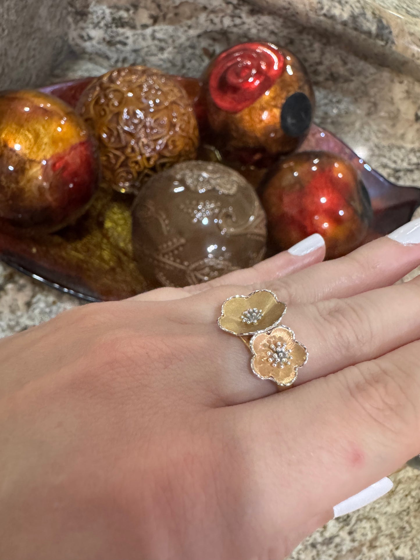 14K Flower Ring