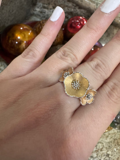14K Flower Ring