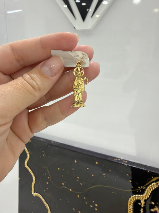 10k Santa Muerte Charm
