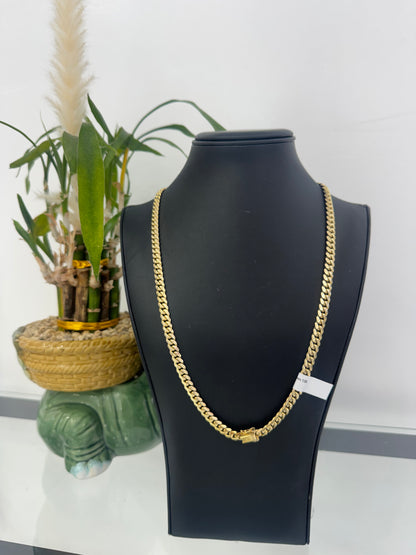 10K 7mm Cuban link Chain