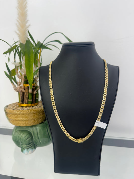 10K 7mm Cuban link Chain