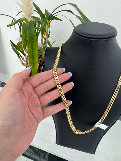 10K 7mm Cuban link Chain