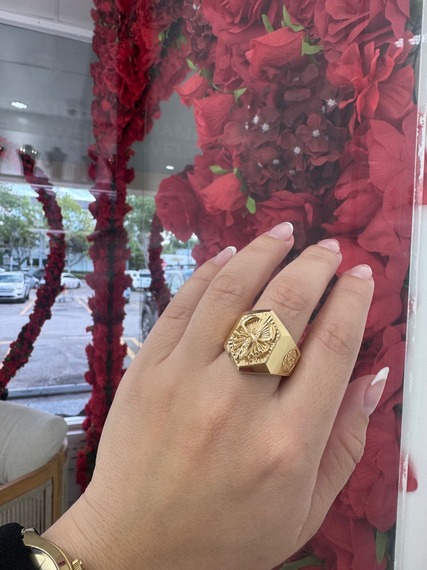 14k scorpion ring