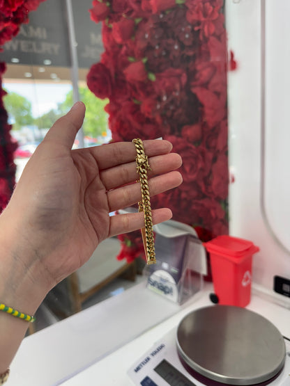 10K Plate Name Bracelet