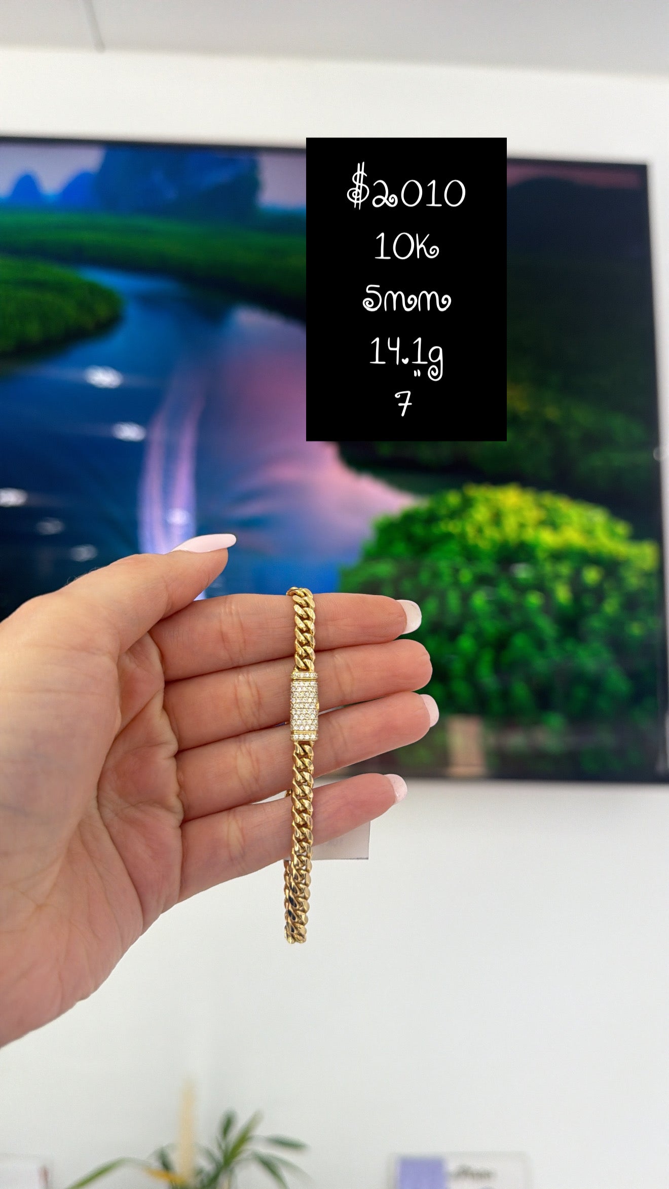 10K Diamond Bracelet