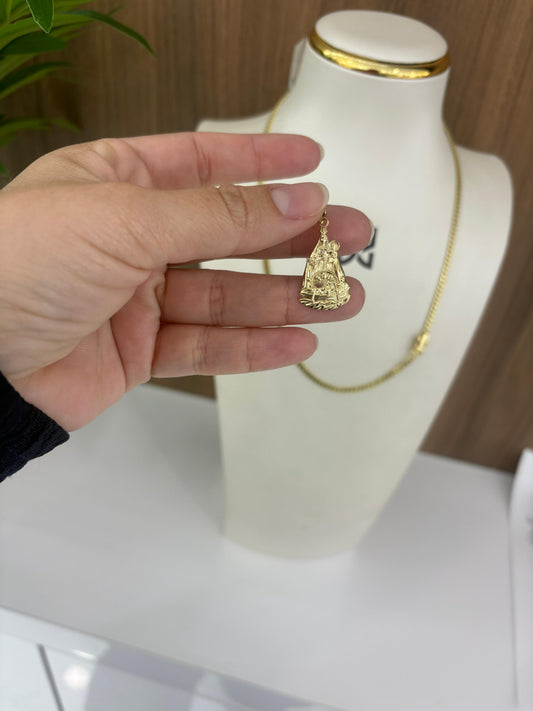 10k regla necklace