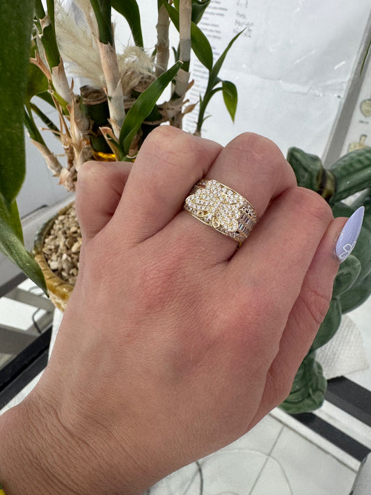 10K Butterfly Ring