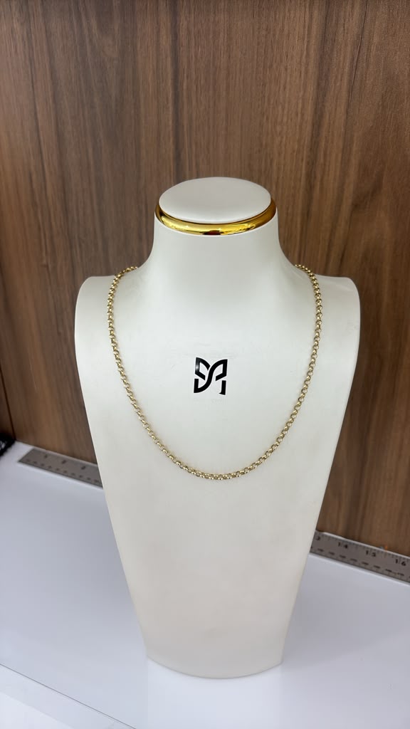 10k rolo necklace