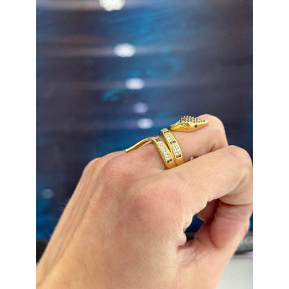14K Snake Ring