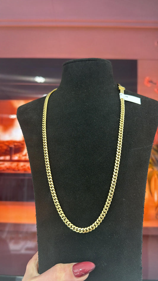 10K Jorge 5mm Cuban link Chain