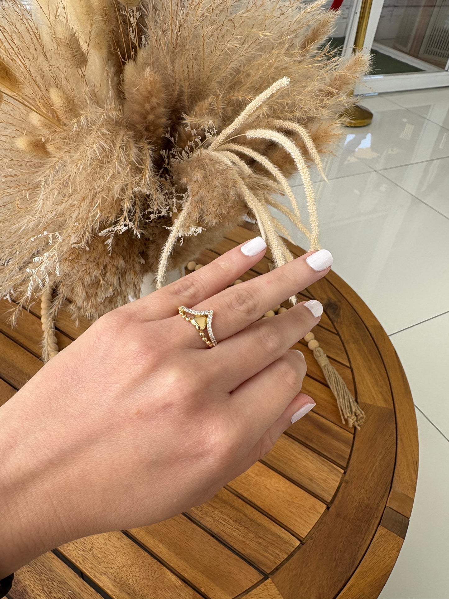 14K Heart Ring
