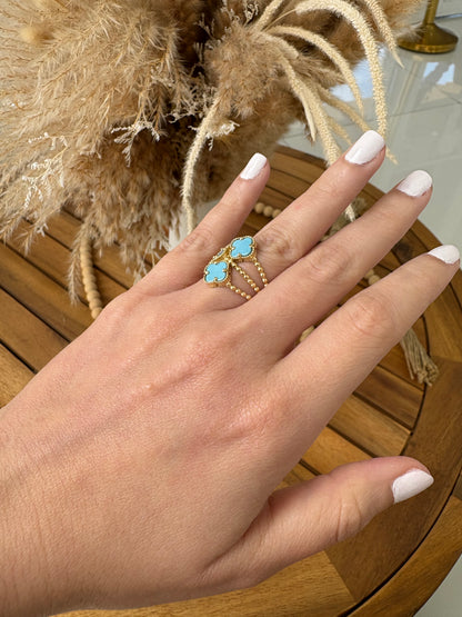 14K Flower Ring