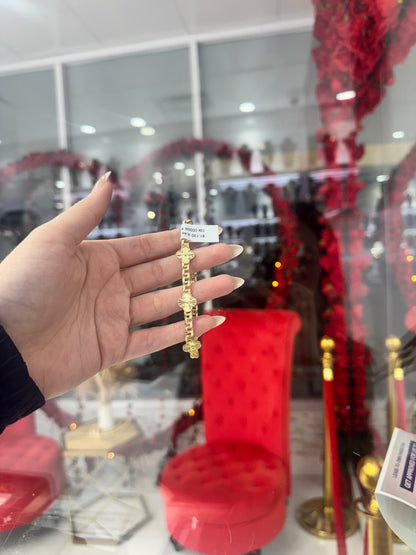 10K Golden Flower Bracelet