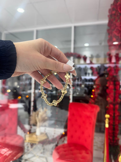 10K Golden Flower Bracelet