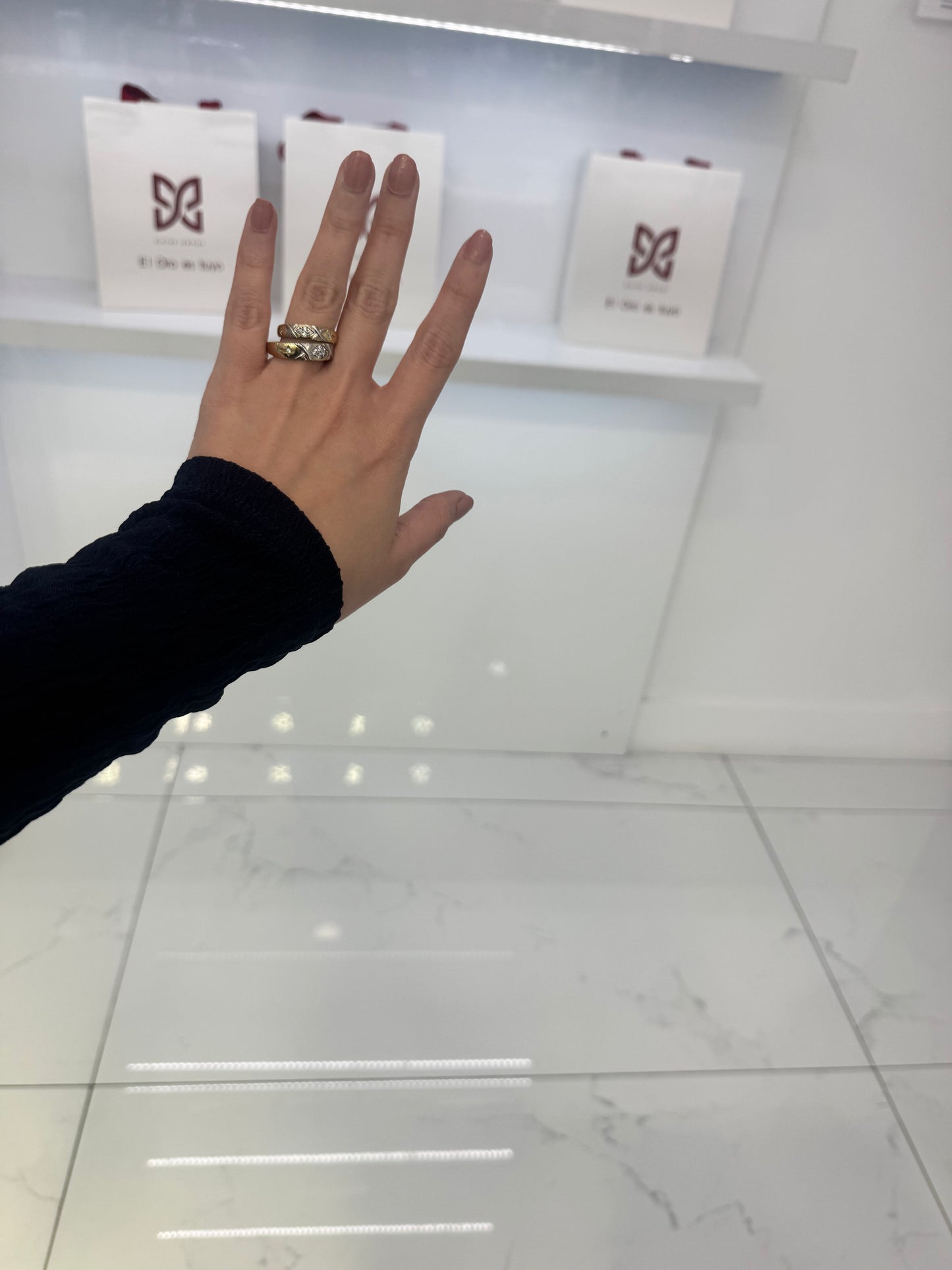 10K Duo Band  Rings