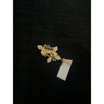 14k Hand with Cross Charm - Lightweight and Comfortable Jewelry for Everyday Use