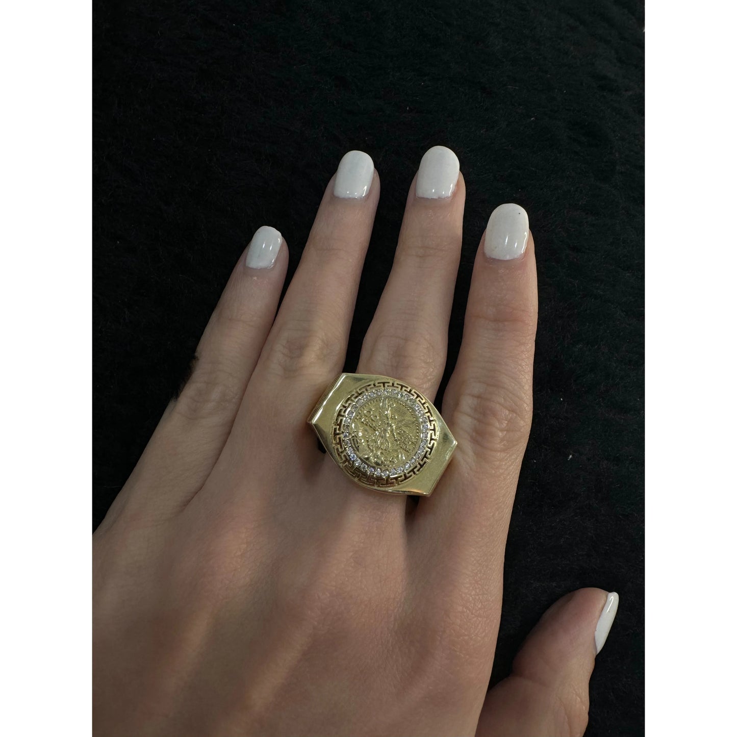 14K Centenario Ring