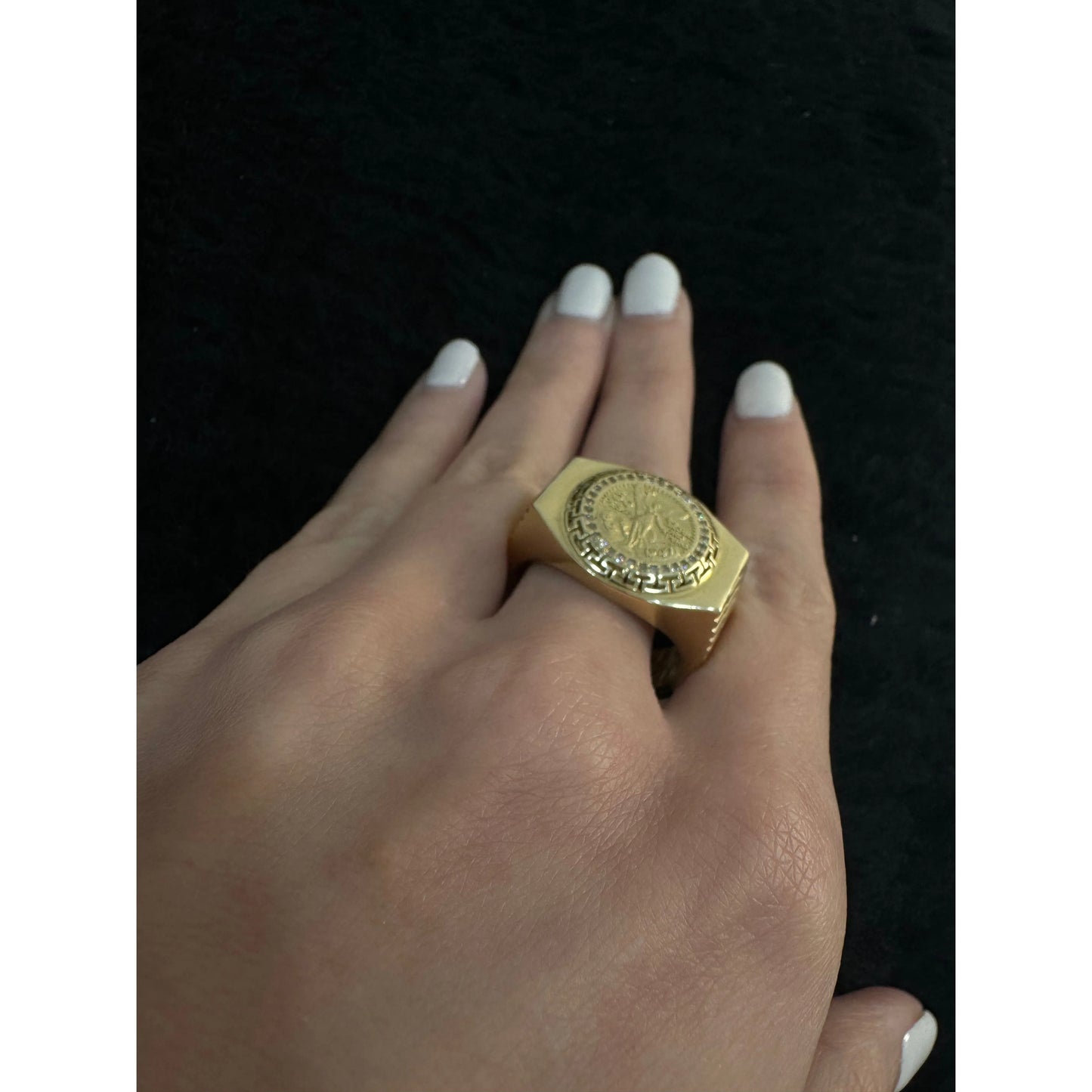 14K Centenario Ring
