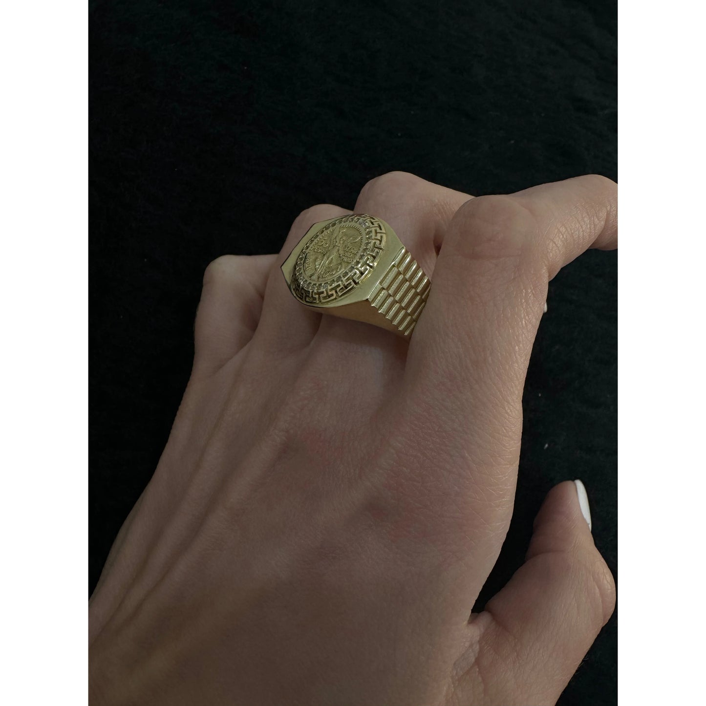 14K Centenario Ring