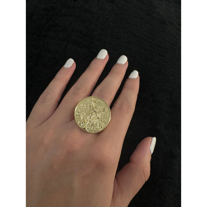 14K Centenario Ring