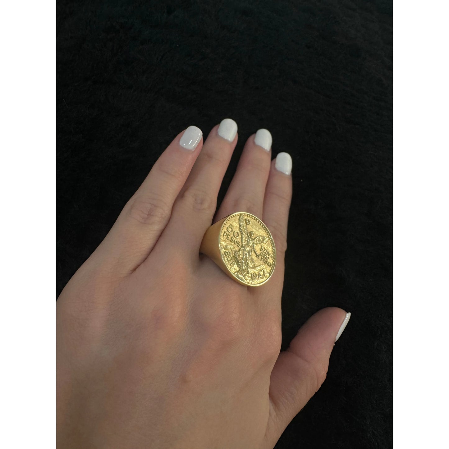 14K Centenario Ring