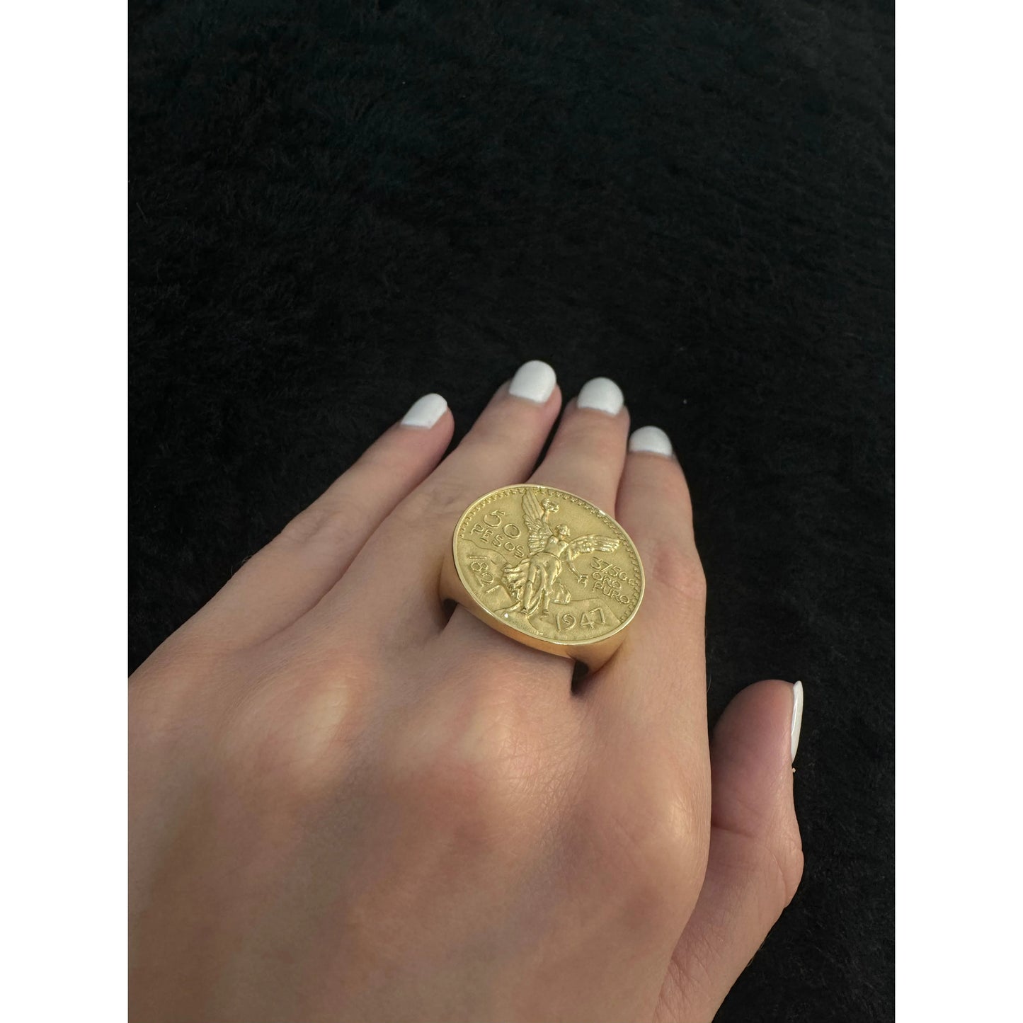 14K Centenario Ring