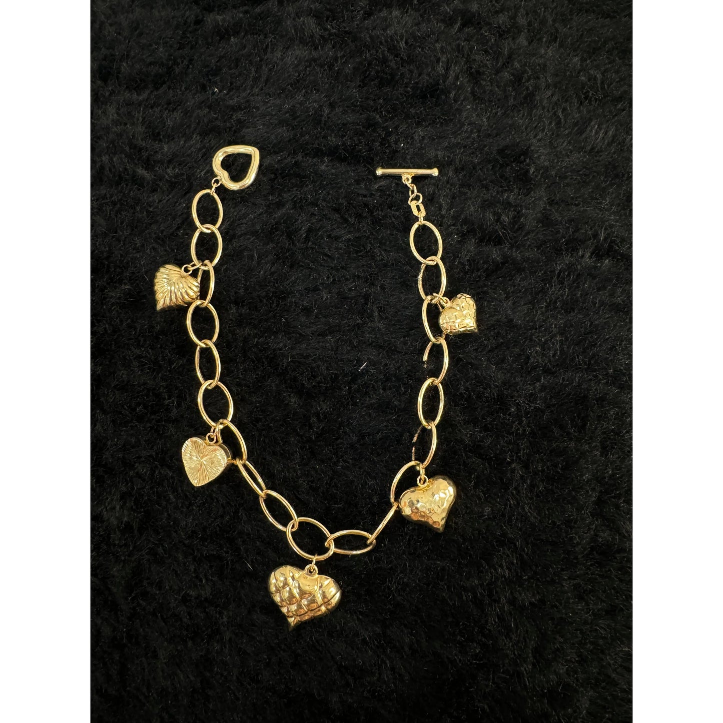 14K Heart Bracelet