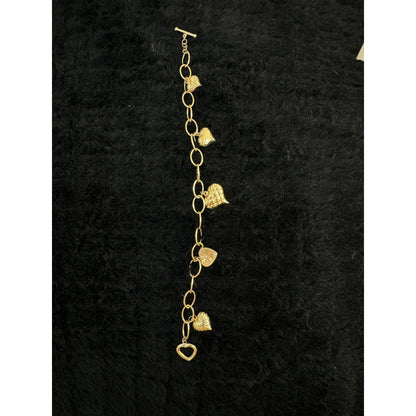 14K Heart Bracelet