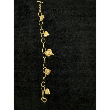 14K Heart Bracelet