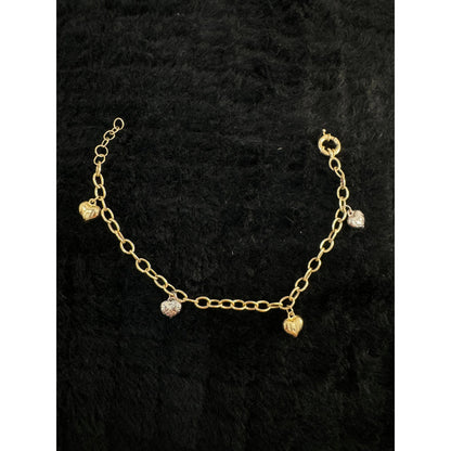 14K Heart Bracelet