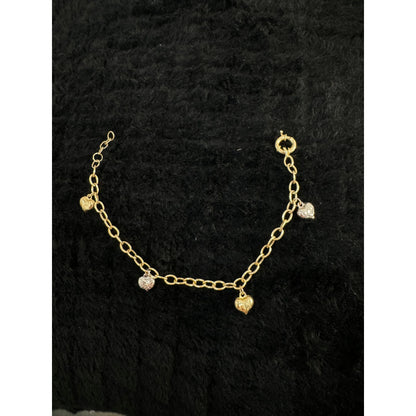 14K Heart Bracelet