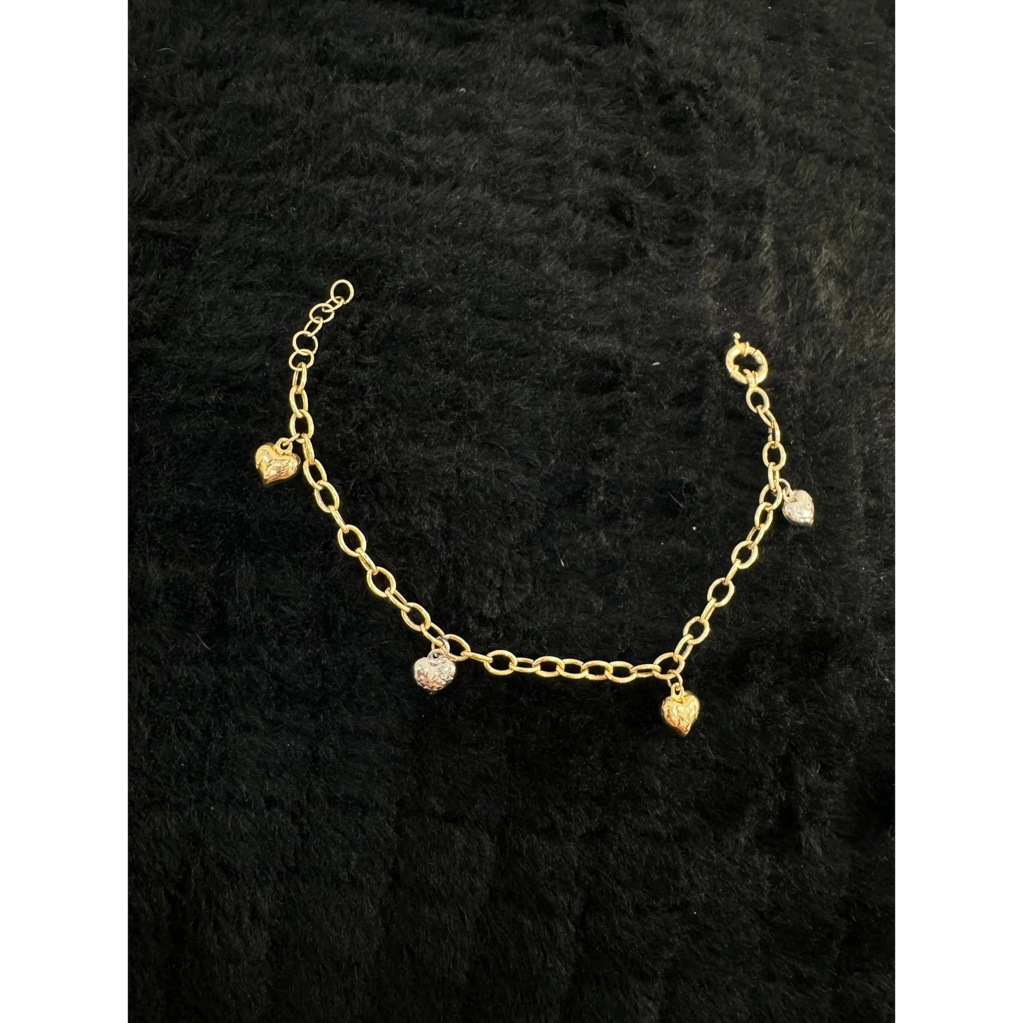 14K Heart Bracelet